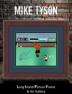 Mike Tyson Punch Out TKO Nintendo Spiel signiert Foto individuell gerahmt - Bild 1 von 8