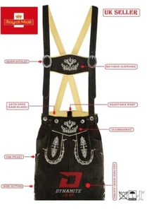 Authentic Lederhosen skirt Oktoberfest women’s costume Traditional leather skirt - Picture 1 of 6