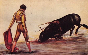 Bullfighting Postcards - Matador - Artist signed Salvador Coppino - Picture 1 of 4