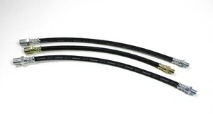 CAR SET OF 3 FLEXIBLE RUBBER BRAKE HOSES  MORRIS 10 1938-1948 - Picture 1 of 1