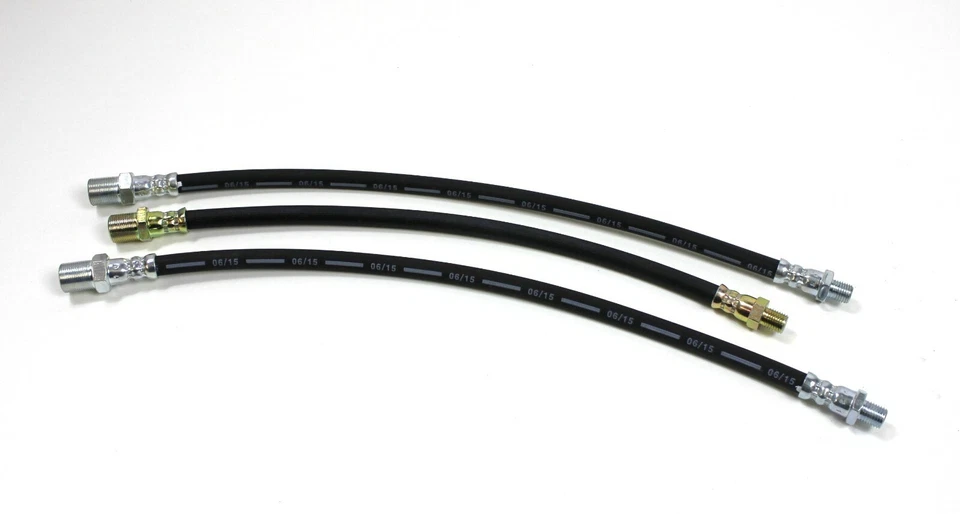 CAR SET OF 3 FLEXIBLE RUBBER BRAKE HOSES  MORRIS 10 1938-1948 - Image 1 of 1