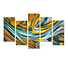 Modern Vibrant Abstract Painting Posters Canvas Print Wall Art Living Room Decor