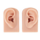 1 Pair Silicone Ear Model Flexible Soft Reusable Simulated Human Skin Silicone