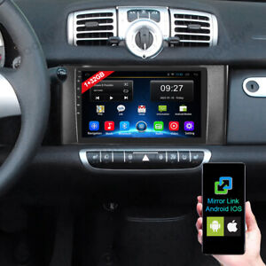 Radio de coche GPS navegación WIFI para Mercedes benz Smart Fortwo 451 2011-2015 Android 13 (Compatible con: Smart)