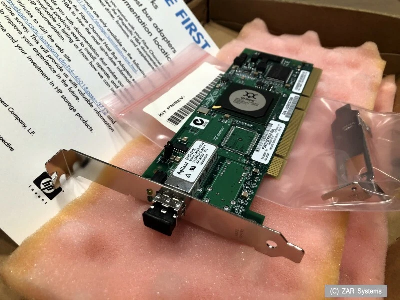 HP 281541-B21 StorageWorks FCA-2214 HBA FibreChannel Netzwerkkarte, PCI-X, NEU - Bild 1 von 1