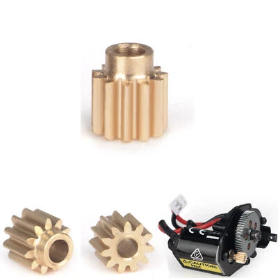 Metal Brass 11T Teeth Motor Gear Pinion Gear for Axial SCX24 RC Crawler Car Part - Image 1 of 4