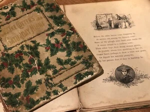 5 Antique Book Pages Lot from 1872 The Cotter's Saturday Night~ Illustrated/Aged - Picture 1 of 7
