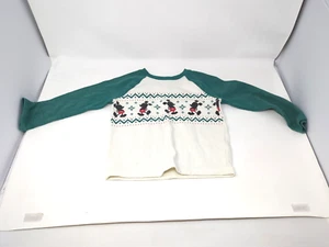 Jumping Beans Disney Boys Mickey Mouse Long Sleeve Christmas Pullover Sweater 4T - Picture 1 of 4