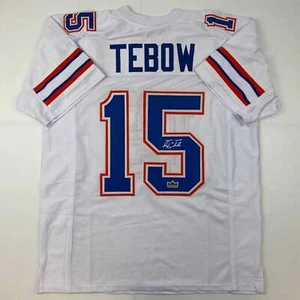 Facsimile Autographed Tim Tebow Florida White Auto College Jersey Size Men's XL - Picture 1 of 4