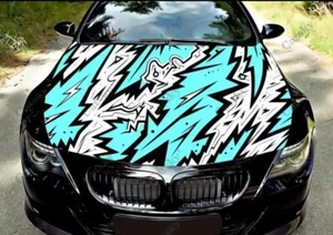 Camo Hood Wrap; Camouflage Car Decal; Lightning Hood Wrap; Universal Fit Decal - Picture 1 of 1