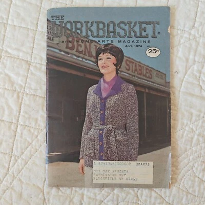 April 1974 Vtg The Workbasket Home Arts Magazine Knitting & Crochet Pattern Book - Image 1 of 4