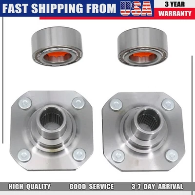Fit For Toyota 91-1999 Tercel 92-97 Paseo 1 Pair Front Wheel Hub and Bearing Kit - Imagem 1 de 4