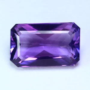 7.43Ct ICA Certified Grand look Octagan 100% Natural Purple Bolivia Amethyst - Picture 1 of 9