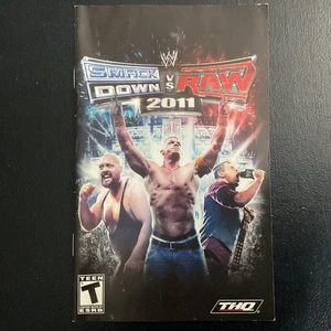 WWE Smackdown vs. RAW 2011 PS2 PlayStation 2 Instruction Manual Only - Imagen 1 de 2