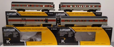 K-Line K4638B O Lackawanna 15" Aluminum Passenger Cars (Set of 4) EX/Box - Image 1 of 4
