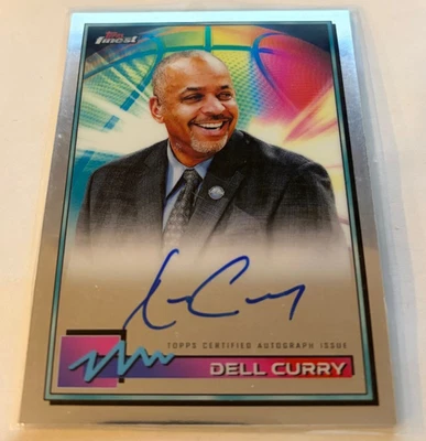 2021 Topps Finest Basketball Finest Auto Dell Curry #FA-DCR - Image 1 of 2