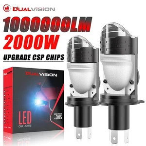 H4 LED Car Headlight Bulbs 1000000LM 2000W CANBUS Auto Fog Lamp Bulb12V 24V - Picture 1 of 20