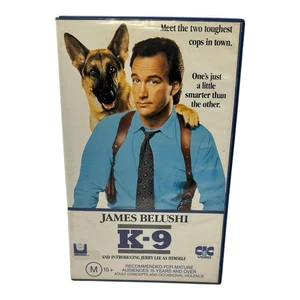 K-9 (VHS, 1989) | James Belushi | Big Box Ex-Rental | Tested | GC - Picture 1 of 4