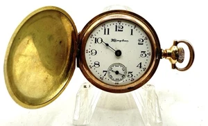 1909 Hampden Grade Diadem Model 4 3/0s 15j 14kt Dueber Gold Filled Pocket Watch - Picture 1 of 22