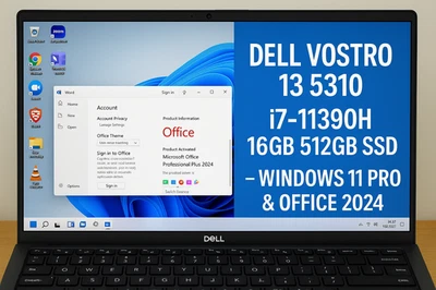 Dell Vostro 13 5310 i7-11390H 16GB 512GB SSD – Windows 11 Pro & Office 2024 - Image 1 of 4