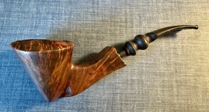 Ben Wade Estate Tobacco Smoking Pipe Denmark Golden Walnut Burl Live Edge Nice - Picture 1 of 10