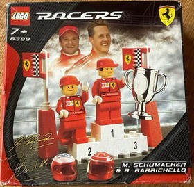 LEGO Racers M. Schumacher & R. Barrichello 8389 In 2004 New Retired Japan