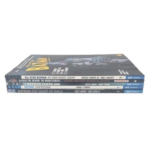 5 TPB Batman Lot All-Star Shadow Earth One I Am Gotham Court of Owls DC Comics - Picture 1 of 6