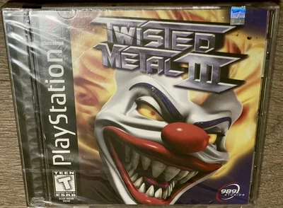 Twisted Metal III Playstation PS1 1998 BRAND NEW SEALED Black Label Excellent - Image 1 of 4