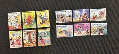 12 SELLOS MONUMENTOS FRANCESES PERSONAJES DE ANTIGUA DISNEY 1989 MNH PHILEXFRANCE SEINE Foto 1 de 4