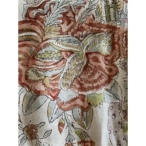 Brunschwig & Fils Verlaine Print Autumn Linen Blend 48"x88"Large Sample orig 192 - Picture 1 of 6