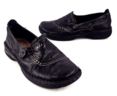 G. H. бас 8 М черный Bradshaw кожи кнопка стороны мокасины поскользнуться туфли - Изображение 1 из 4