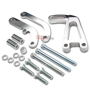SOPORTE DE DIRECCIÓN ASISTIDA DE ALUMINIO PULIDO PARA BOMBA ESTILO CAJA CHEVY SBC 307 - Imagen 1 de 4