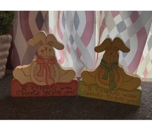 Easter Holiday Wooden Decoration Cut-Outs (Set Of 2) - Picture 1 of 4