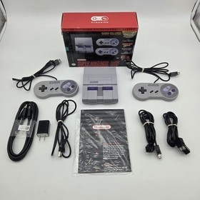 Nintendo Super NES Classic Edition SNES Mini CLV-201 + Extenders Tested