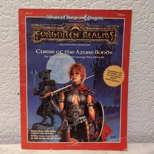 Advanced Dungeons and Dragons Forgotten Realms Curse Of the Azure Bonds TSR 1989 - Imagen 1 de 15