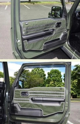 Door Trim Cover set Khaki Green Outdoor Camping JDM for Suzuki Jimny JB64 JB74 - Image 1 of 4