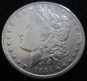 MDS USA ONE 1 DOLLAR 1884 "MORGAN DOLLAR", SILBER #G - Picture 1 of 2