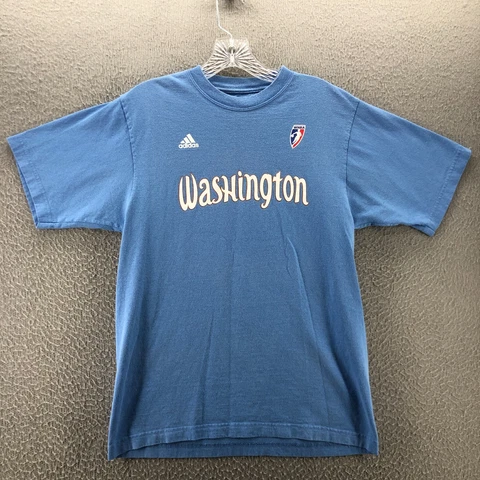 Adidas Womens Washington Mystics WNBA Shirt Harding 10 Basketball DC Small Blue Cover