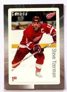 2016 Canada Post Stamp Honouring Great Canadian Forwards Steve Yzerman Red Wings - Picture 1 of 2