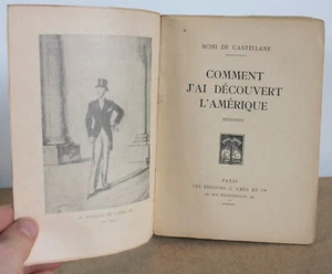 Wie ich Amerika entdeckte Memoiren Boni de Castellane 1924 - Bild 1 von 7