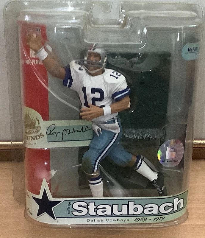 NHL McFarlane NFL Legends 3 Roger Staubach Dallas Cowboys NEU