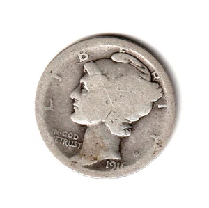 1916 mercury dime - Picture 1 of 2