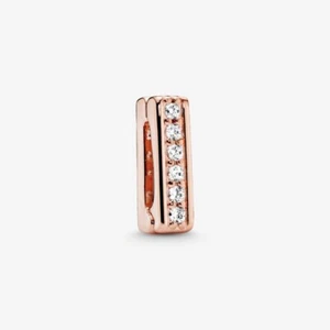 Nuevo Genuino Auténtico Pandora Oro Rosa Reflejos Brillante Clip Dije 787633CZ - Imagen 1 de 9