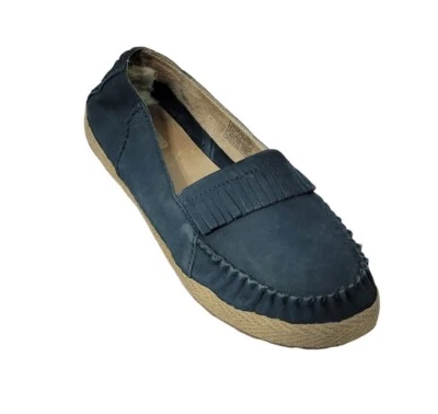 Ugg Marrah Moccasin Size 10 Dark Teal Loafer Fringe Comfort Shoe 1005312 - Image 1 of 4