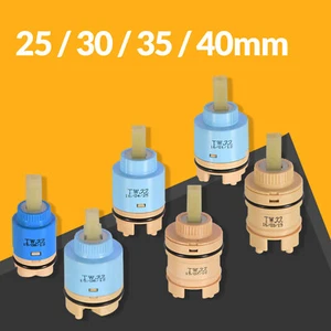 Ceramic Disc Cartridge Water Mixer Tap Faucet Replacement Valve 25/30/35/40mm - Picture 1 of 19