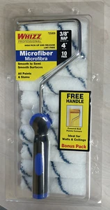 Whizz 25009F PACK (10) Paint Roller Covers, Blue/White 4" X 3/8" MICROFIBER - Picture 1 of 2