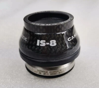 CANE CREEK INTEGRATED IS-8 HEADSET  1 1/8" CARBON CUP STAINLESS STEEL BEARINGS - Image 1 of 4