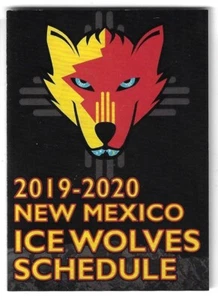 2019-20 New Mexico Ice Wolves NAHL Hockey Schedule !!! Medic Buddy - Picture 1 of 1