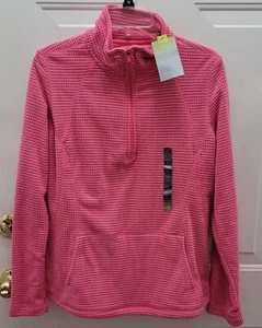 NEU MIT ETIKETT TEK GEAR LARGE PINK/KORALLE, KÄNGURUTASCHEN, HALBER REISSVERSCHLUSS, HOCHGESCHLOSSENES OBERTEIL. SRP 30 - Bild 1 von 5