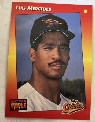 1992 Triple Play Baltimore Orioles Baseball Card MINT ~#145 Luis Mercedes - Image 1 of 2